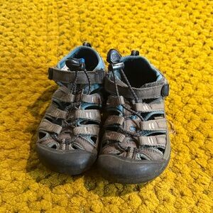 Kids Keen Outdoor Sandals - Grey and Blue